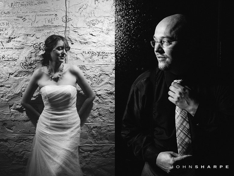 Bride and Groom Getting Ready Portraits